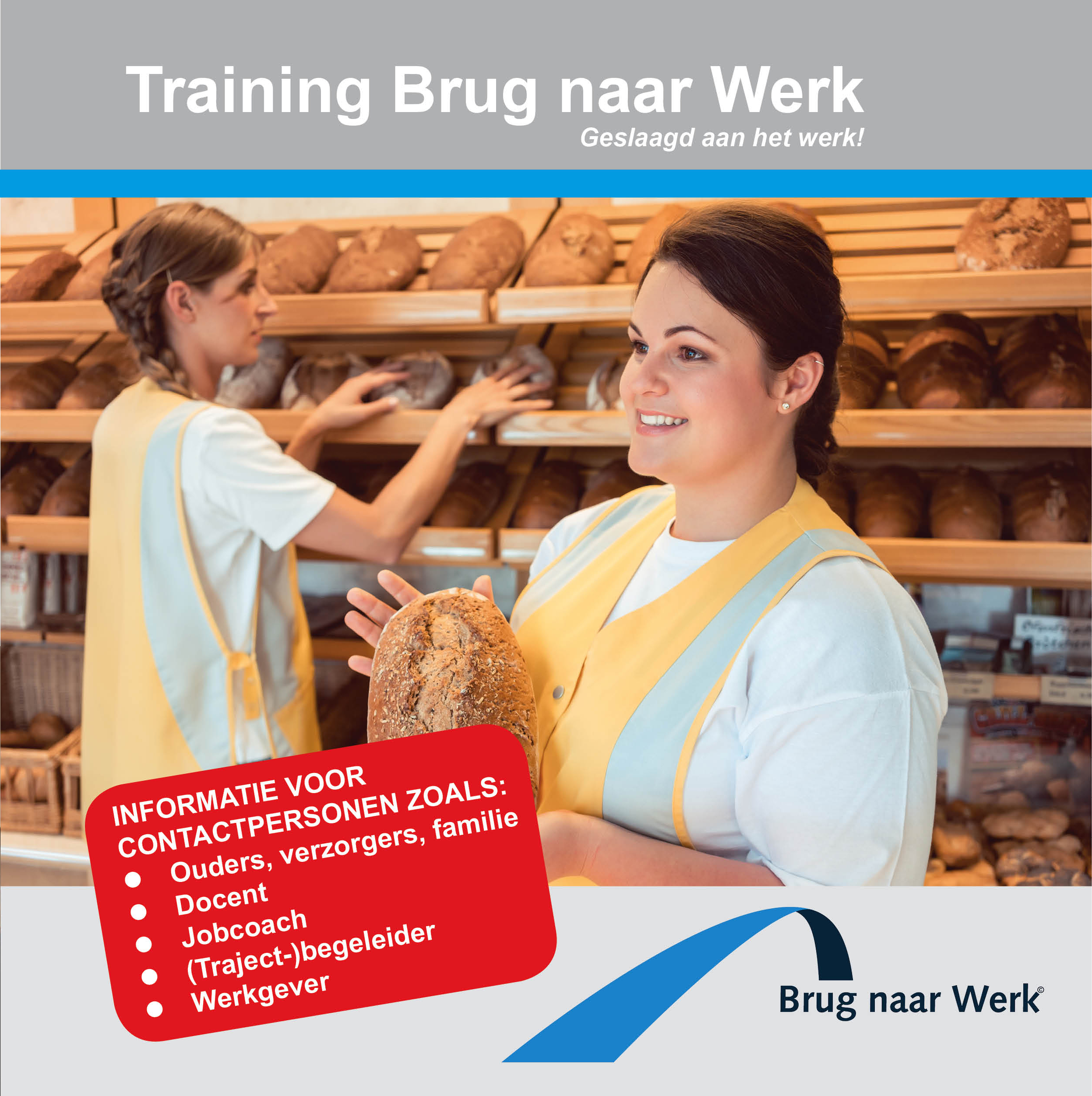 Nieuwe folder Brug naar Werk (ouders, verzorgers, begeleiders en werkgevers)